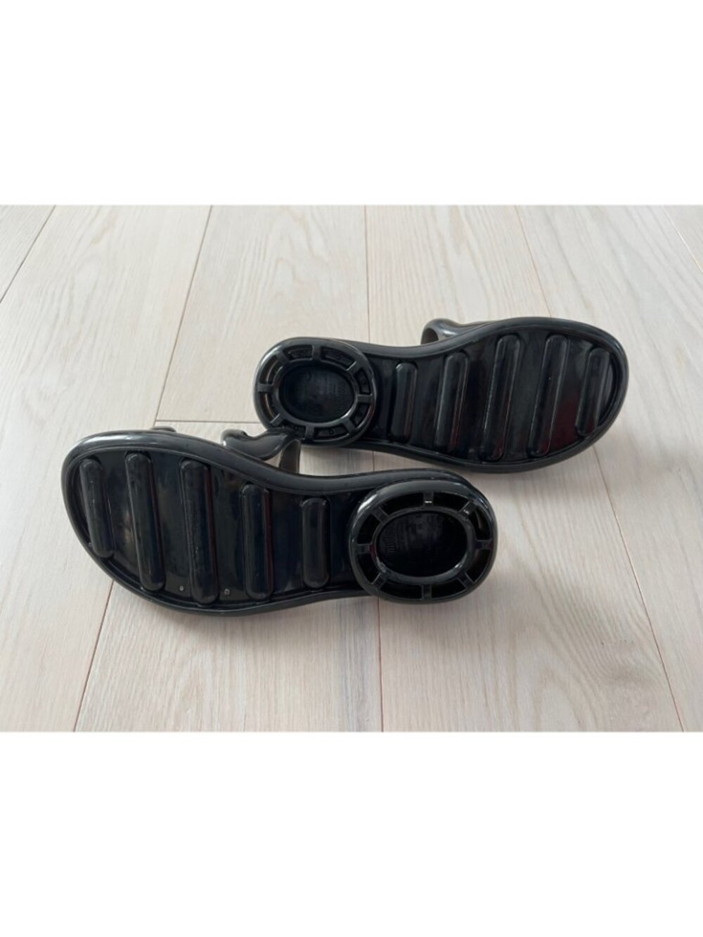 Melissa x Telfar Jelly Slide Sandals Flats Black ( 7 ) - Picture 4 of 4